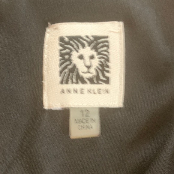 Anne Klein Black and White Floral Midi Dress - Picture 4 of 4